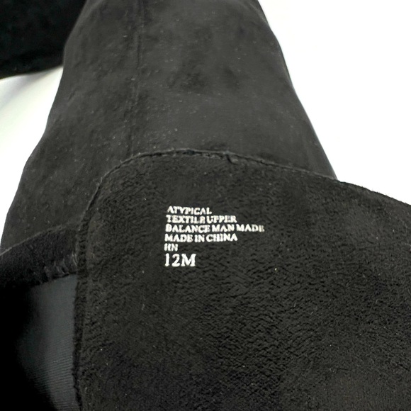 CHARLES BY CHARLES DAVID, TALL CHIC BOOTS, BLACK “TEXTILE”, SIZE 12M - Picture 7 of 12